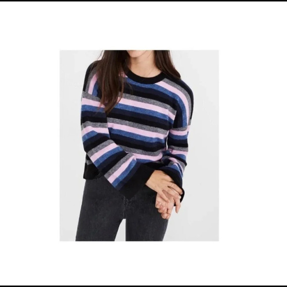 Madewell Cardiff Striped Crewneck Sweater S new - Picture 4 of 9